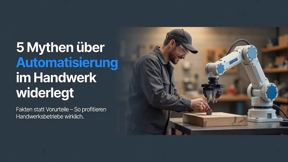 5 Mythen über Automatisierung im Handwerk widerlegt