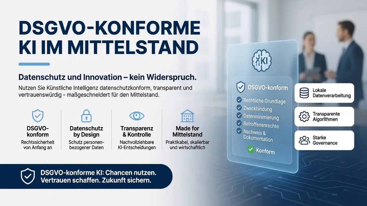 DSGVO-konforme KI im Mittelstand: Was Sie wirklich beachten müssen