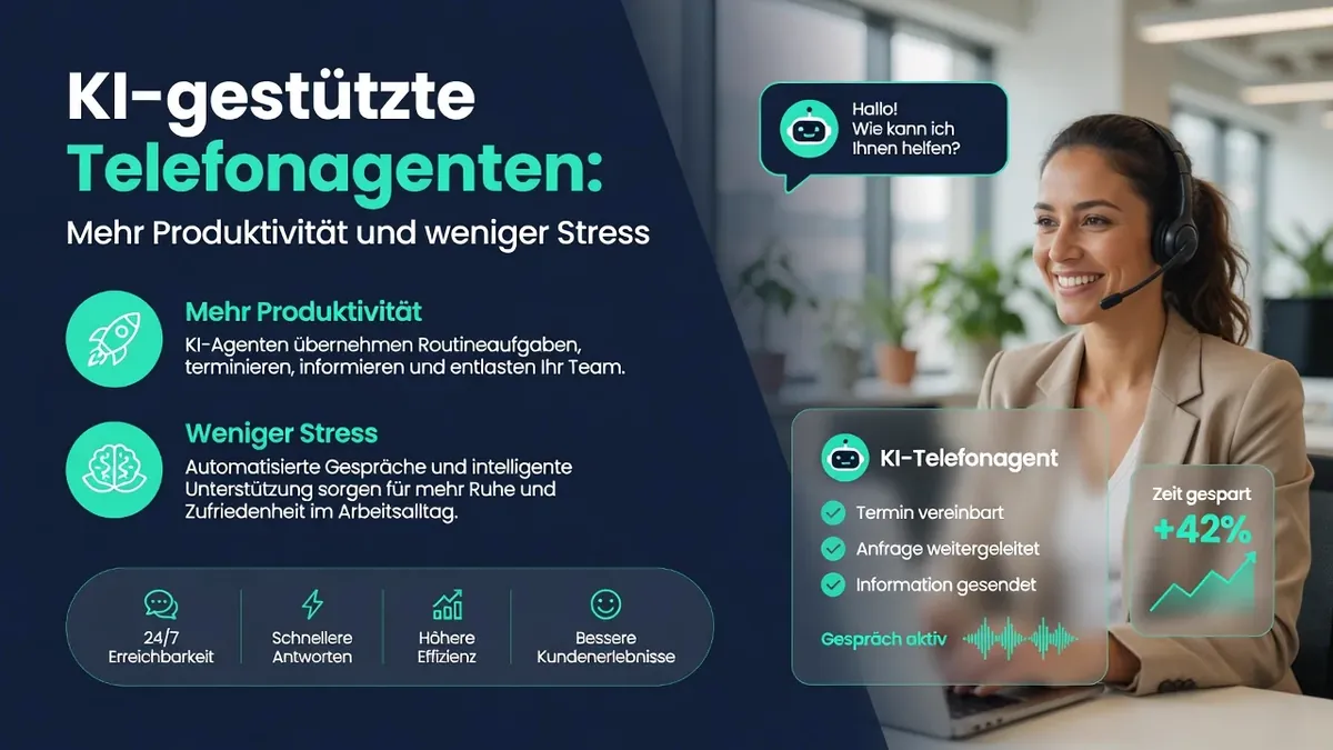 KI-gestützte Telefonagenten: Mehr Produktivität und weniger Stress